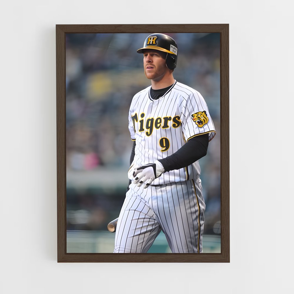 Poster Batteur des Hanshin – affiche Baseball (vue 5)